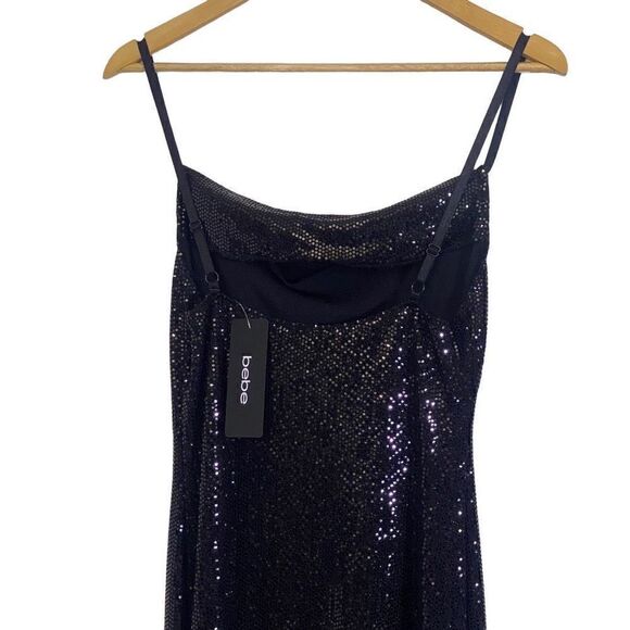 Bebe black sequins dress made in the USA - Picture 9 of 13